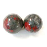 Bloodstone Baoding Balls
