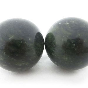 Baoding balls made from xiuyan jade gemstone