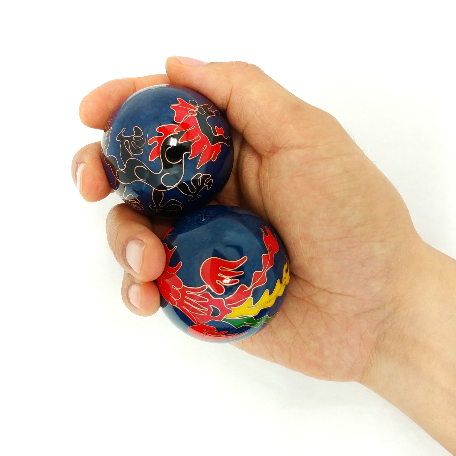 Large size dragon and phoenix baoding balls