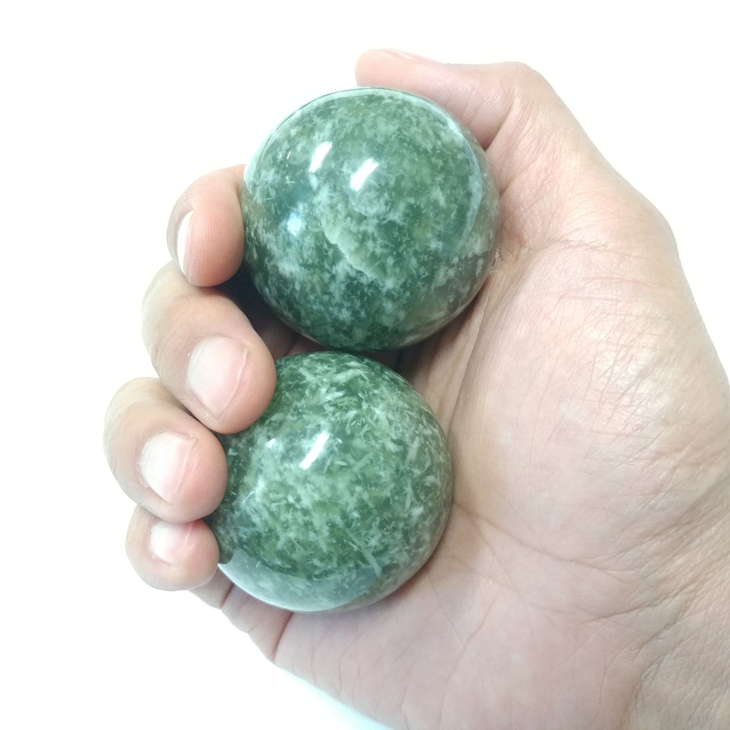 Green Jade Baoding Balls
