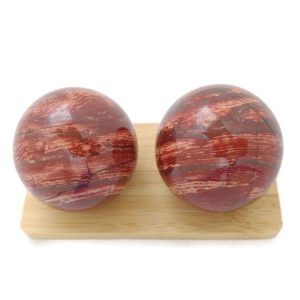Snakeskin Jasper Baoding Balls