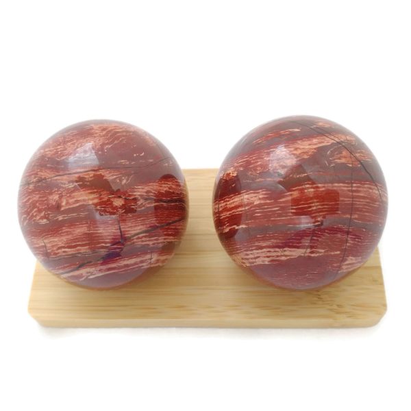 Snakeskin Jasper Baoding Balls