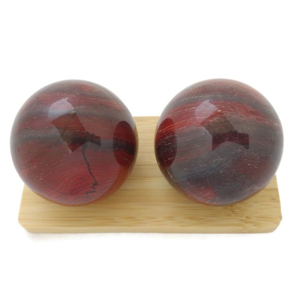 Snakeskin Jasper Baoding Balls