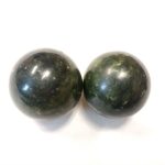 Dark Xiuyan Jade Baoding Balls
