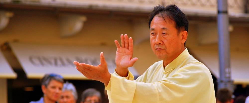 Man performing tai chi