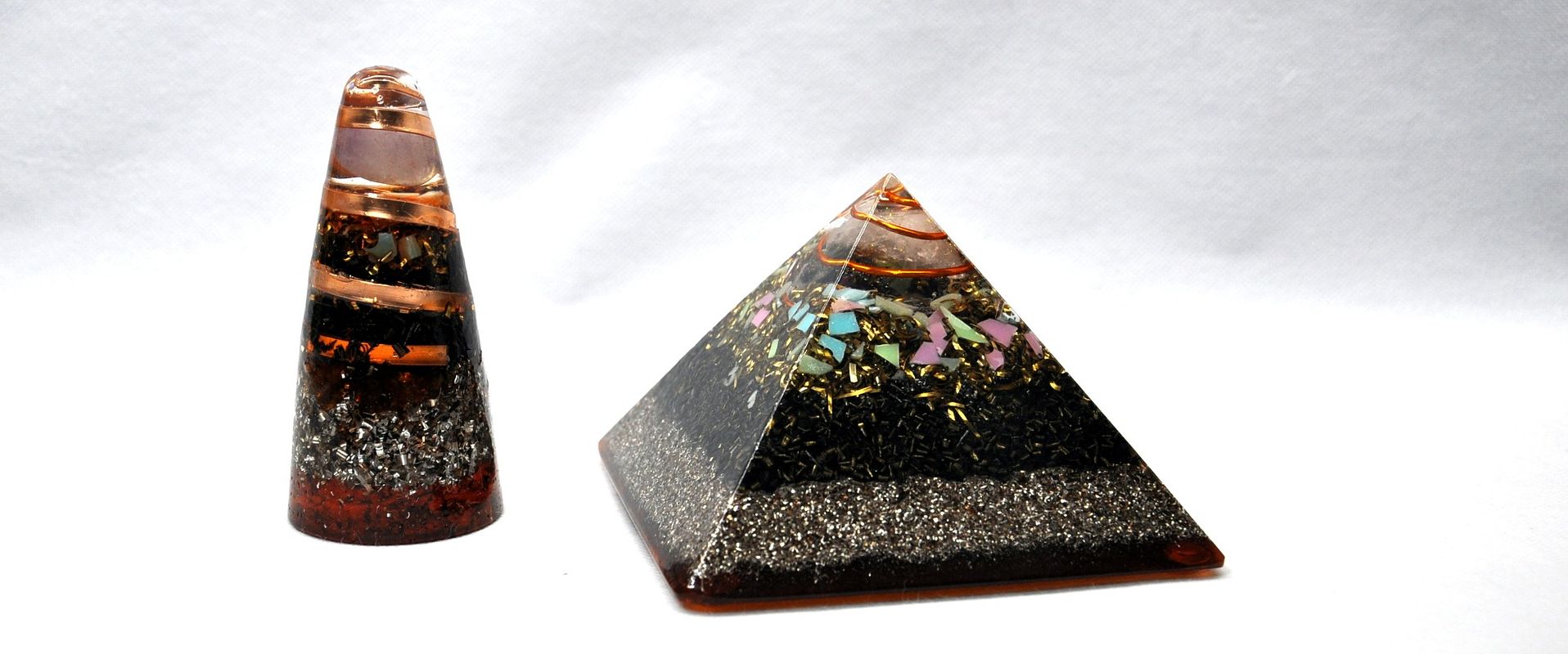 Orgonite pyramids