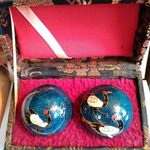 Vintage crane baoding balls