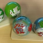 Vintage baoding balls of doves and chickens