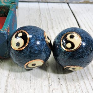 Vintage yin yang baoding balls