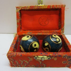 Vintage yin yang baoding balls