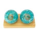 Aquamarine Quartz Orgonite Baoding Balls