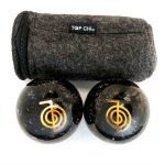 Black Tourmaline Orgonite Baoding Balls