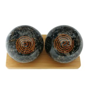 Black Tourmaline Orgonite Baoding Balls