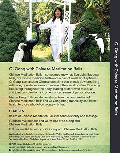 Back cover of the DVD Qi Gong with Chinese Meditation Balls by Fang-Chih Lee