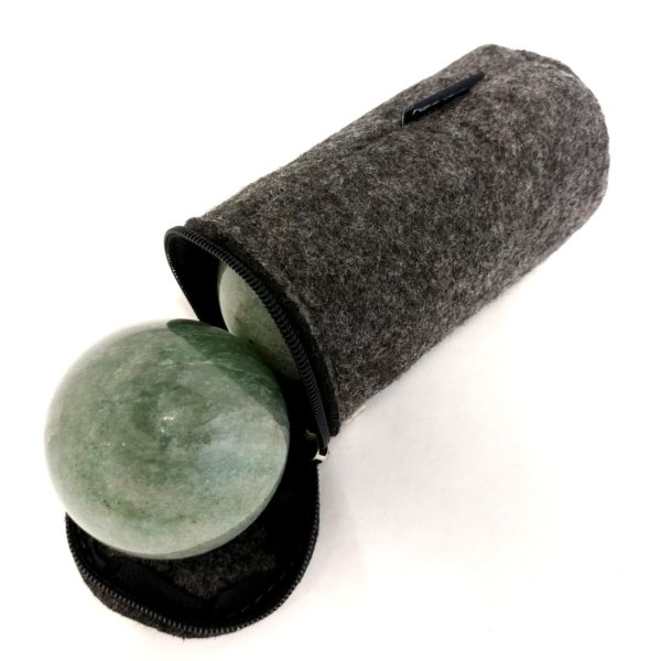 India jade baoding balls with carry pouch