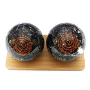 Black Obsidian Orgonite Baoding Balls