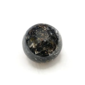 Single black obsidan orgonite ball