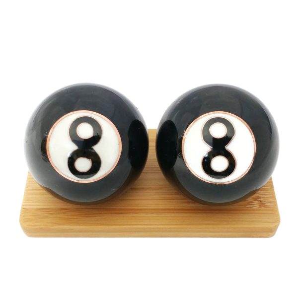 8 Ball baoding balls on a display stand