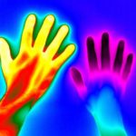 Thermal image of raynaud disease